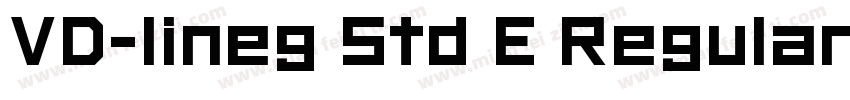 VD-lineg Std E Regular字体转换